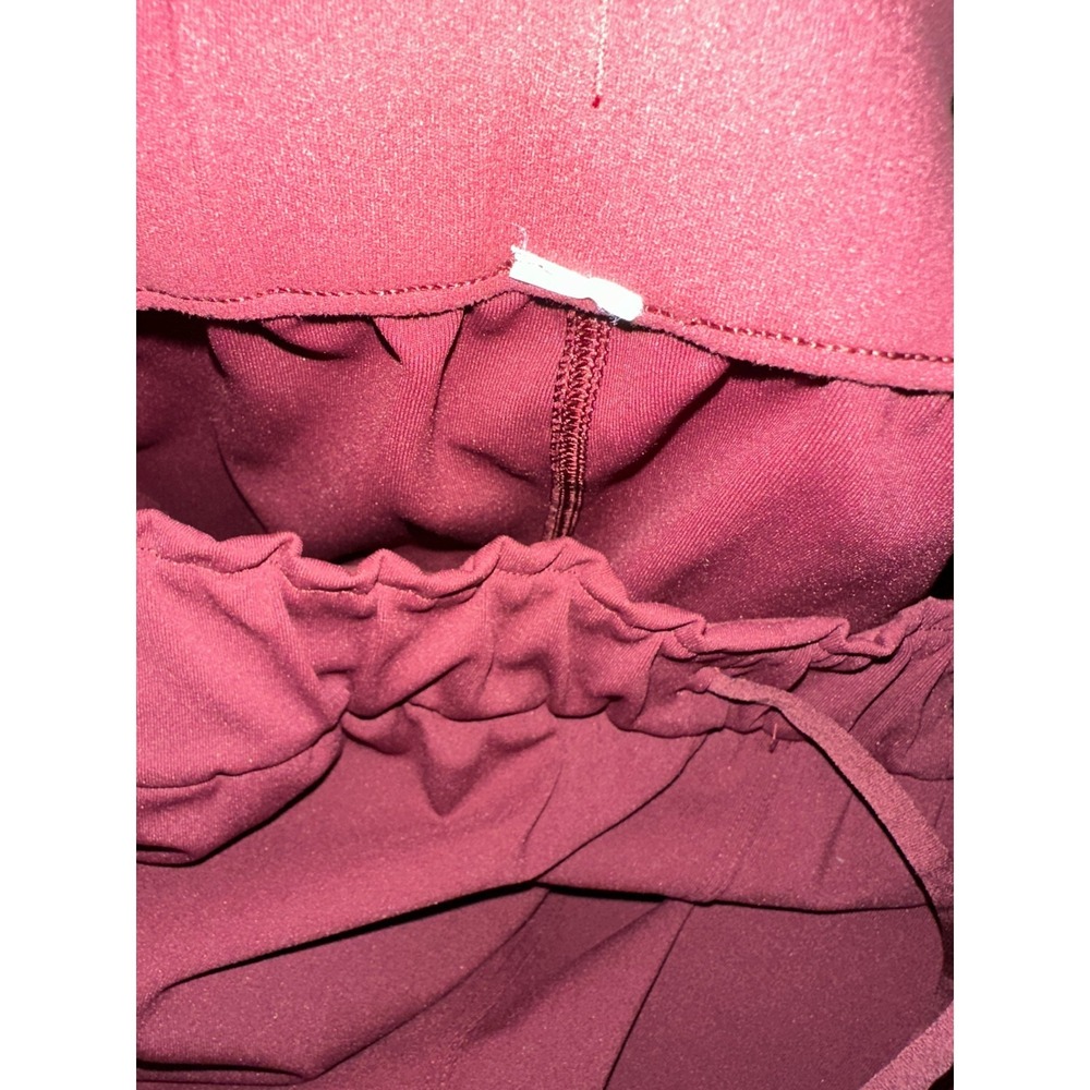 Lululemon Keep Moving Pant 7/8 High Rise Pockets Stretch Cassis Maroon Size 14 - Picture 7 of 13